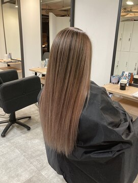 ラフ 難波店(LAFF) #黒髪#ボブルフ#ネビージュ#小顔#ワンレン