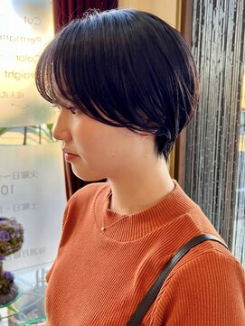 ヘアモード カクテル シースルーバング×抜け感マッシュショート【JUN】