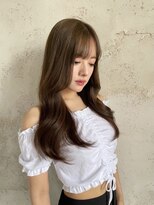 クイーン バイ ノイズ 西院(QUEEN by noism)&nbsp;シースルーバング×表面レイヤー レイヤーカット 20代/30代