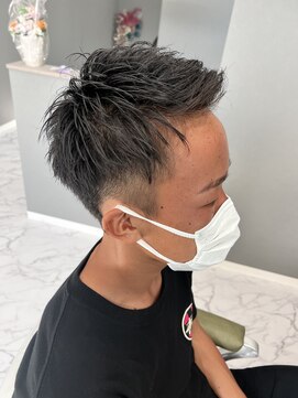 クアンク(Qunq) メンズカット アップバング