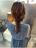 編みおろしヘアセット