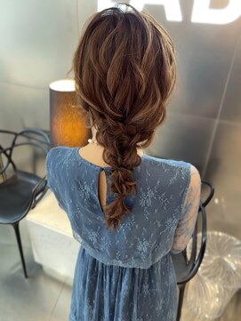 ラボー ノースプラザ店(LA'BO) 編みおろしヘアセット