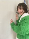 ボブ×パーマ ニュアンスパーマ ダークアッシュ