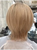 【新宿TOMCAT】ブリーチ毛に縮毛矯正 2