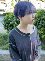 イナズマヘアー(INAZUMA HAIR)&nbsp;◎透け感パープル×刈り上げマッシュショート◎
