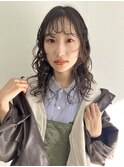 ウェーブミディアム/似合わせカット/フェミニンロング/小顔