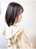 大人ロングボブ