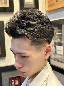 ヒロギンザ 大阪本店(HIRO GINZA) かきあげスパイキーショート×ツイストパーマ
