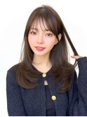 秋にオススメカシスカラー！　レイヤーカット　ストレートヘア