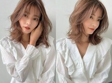 【アディクシーカラー】赤みのあるブラウンを打ち消し"透明感"のある髪色に♪アッシュ系が得意なカラー