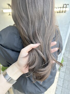 ネオリーブカフ 鶴ヶ峰店(Neolive caff) ブリーチなしダブルカラー×シアーベージュ