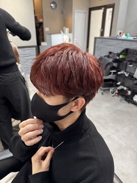 ジゼル 中津大分(GiseL) ブリーチなしでなるべく明るめの赤系カラー