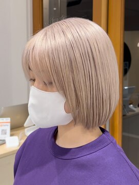 スタン 渋谷(Stam) クリーミーベージュミルクティーブロンドダブルカラー渋谷