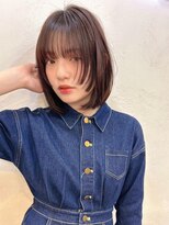 ポーチバイハニー オモテサンドウ(PORCH by HONEY omotesando) 姫カットレイヤーロブレイヤーボブマロンベージュ髪質改善1