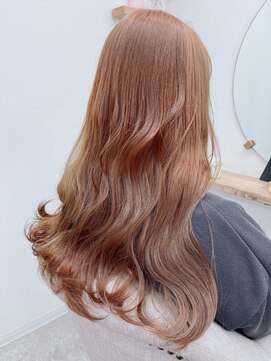 シアエミュー 新越谷店(SHEER emu) ブリーチ1回オレンジベージュ