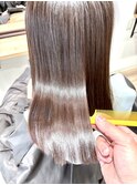 大人かわいい小顔黒髪ココアベージュオリーブグレークラゲヘアー