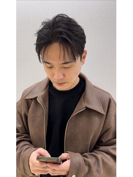 ステージ(STAGE) ダウンパーマ 韓国メンズヘア センターパート