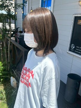 アズグロウヘアー(AS GROW HAIR) 透けツヤナチュラルボブ