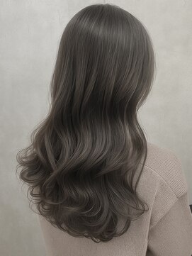 クラン 岡本(Chlan) シルキースモーキーベージュ×ナチュラルロング