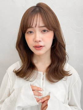 アグノス 青山(Agnos) シースルーバング小顔カット美髪モテ髪艶ブラウンヘア