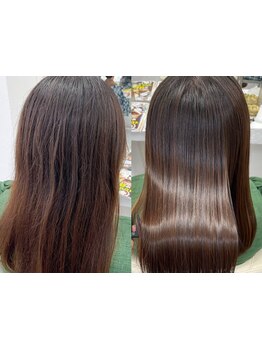 【笹沖】癖を押さえてあなた史上最高の美髪に◎《髪質改善ストレート》でダメージレスな仕上がりへ◇