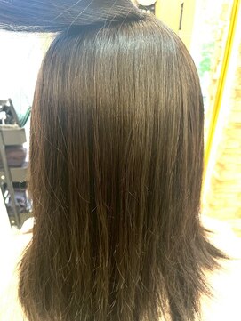 髪質改善/顔周りレイヤーカット/グレージュ[千葉/千葉駅]