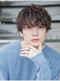 刈り上げマッシュツイストスパイラルシャドウパーマ