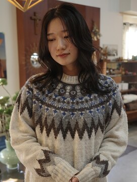 チャプター 問屋町(chapter) ナチュラルブラウン似合わせミディアムレイヤーカット