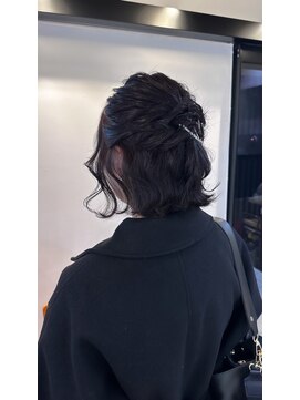 グラフ 日本橋(GRAFF) ふわふわアレンジ/ボブハーフアップ