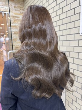 ファブ 千葉店(FaB) 【ブリーチなしワンカラー×オリーブグレージュ】