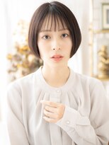 カバーヘア ブリス 北浦和(COVER HAIR bliss)&nbsp;ダークアッシュ前下がり小顔ミニボブレイヤーc8北浦和30代40代