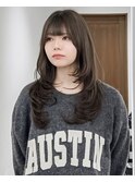 ロング / ハイレイヤー / ラベンダーアッシュ