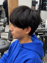 エルマーク 神戸元町(L-MARK)&nbsp;マッシュヘア/黒髪/メンズカット/men's/フェザーパーマ
