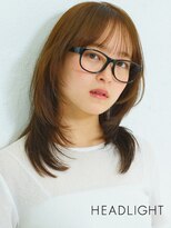 アーサス ヘアー サローネ 五井店(Ursus hair salone by HEADLIGHT)&nbsp;ミディアムレイヤーハッシュカット大人小顔くびれ似合わせ韓国