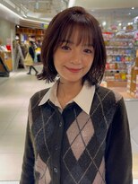 ジアン バイ ミルボン 西宮ガーデンズプラス(GIEN by milbon) ダークパープル/ナチュラルショート/ミルクブラウン/夏/西宮北口