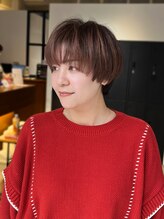 グレイン キャンバス 川崎(grain canvas.)&nbsp;マッシュショート シルキーベージュ 窪田