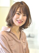 アドラーブル 万代店 (adorable)&nbsp;【adorable】明るめベージュで大人可愛い軽めエアリーボブ♪