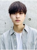 束感マッシュ ショートレイヤー ソフトツーブロック アッシュ◇