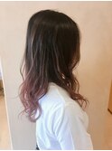 【morio鶴瀬】グラデーションカラー×ピンクグレージュ