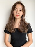 ベージュ センターパート