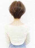 大人可愛い小顔ひし形ショートボブ20代30代40代