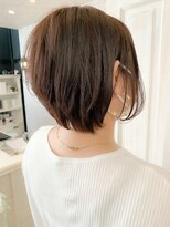 キャアリー(Caary)&nbsp;福山市　髪質改善ストレートCaaryキャアリー人気　ショートボブ