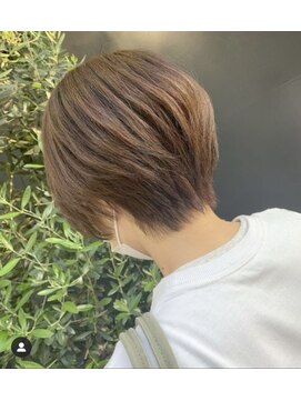 シャインヘア モカ 新宿(Shine hair mocha) [新宿]ハンサムショート_マッシュショートグレージュ＠30代40代
