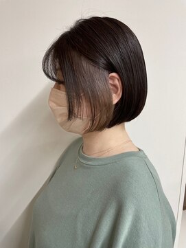 ベルクープス 天王寺店(Belle Coupes) 【BelleCoupes】三島直子 ボブ インナーカラー グレージュ