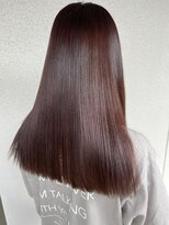 エデン(Eden by Nanpu)&nbsp;切りっぱなしロング×パープルブラウン◎20代30代40代