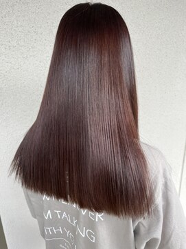 エデン(Eden by Nanpu) 切りっぱなしロング×パープルブラウン◎20代30代40代