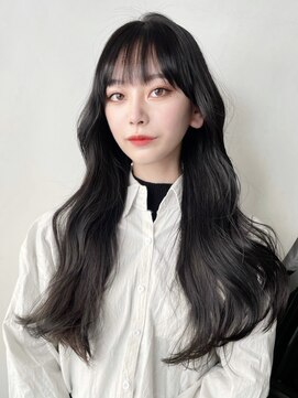 アイティーバイアルバム 八王子店(IT by ALBUM) グレーロング_ツートンカラーアースカラーくびれヘア_9106