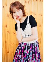 ブゾン(buZon)&nbsp;うねり毛でもできるニュアンスパーマ×ライトベージュ