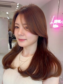 シーシンジュク 新宿南口(Sea shinjuku) 韓国風前髪×チョコレートカラー【髪質改善/新宿/大人ガーリー】