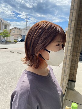 フィオーレ ヘアデザイン(FIORE hair design) オレンジ×オレンジ